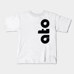 ato Horizontal in Black Kids T-Shirt